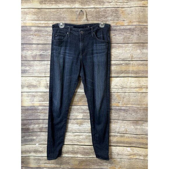 AG‎ Farrah High Rise Ankle Skinny Jeans in Brooks size 27 Stretch Dark - Picture 2 of 4